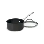 Cuisinart 619-16, 1.5-Quart Chef's Classic Nonstick Hard-Anodized Saucepan with Lid, Black