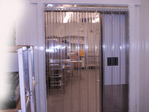 Curtron RCU12110, 12"x.11"x150' Ribbed USDA Low Temp PVC Door Strip Roll, 1-Roll (150/Roll)
