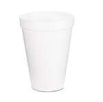 Dart 12J16, 12 Oz White Foam Cup, 1000/Cs