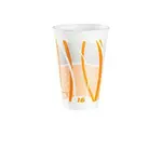 Dart 16LX16E 16 Oz LX Impulse Orange Insulated Foam Cup, 1000/CS