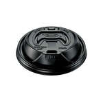 Dart 16RCLBLK Optima Black Reclosable HIPS Lid, 1000/CS