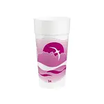 Dart 24J16H 24 Oz Horizon Mauve Insulated Printed Foam Cup, 500/CS