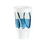 Dart 32AJ20E 32 Oz Impulse Pedestal Blue Insulated Foam Cup, 400/CS