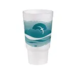 Dart 32AJ20H 32 Oz Horizon Teal Insulated Pedestal Foam Cup, 400/CS
