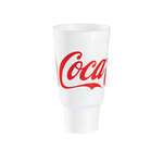 Dart 44AJ32C 44 Oz Pedestal Coca-Cola Stock Printed Foam Cup, 300/CS