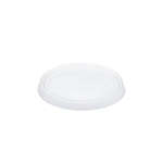 Dart 6CLR Clear Non-Vented OPS Lid for Foam Cups and Containers, 1000/CS