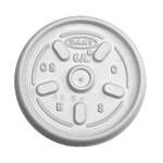 Dart 6JL, White Vented Plastic Cup Lid, 1000/Cs