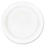 Dart 9PWCR, 9-Inch Concorde White Non-Laminated Foam Plate, 500/CS