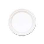Dart 9PWF, 9-Inch Famous Service White Impact Plastic Plate, 500/CS (Discontinued)