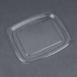 Dart C32DLR, ClearPac Clear Rectangular Flat Plastic Lid, 504/Cs