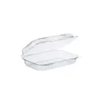 Dart C32UT1 9x7x3-Inch StayLock Clear Oblong OPS Container With A Shallow Dome Hinged Lid, 250/CS