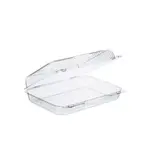 Dart C57UT1 10.5-Inch StayLock Clear OPS Oblong Container with a Dome Hinged Lid, 250/CS