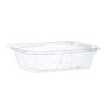 Dart CH20TF 20 Oz Clear Rectangular PET Tamper-Evident Container with Flat Lid, 200/Cs
