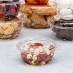 Dart CTR12BF, 12 Oz PET Tamper-Evident/Resistant Bowl w/ Flat Lid, 240/CS