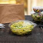 Dart CTR48BD, 48 Oz PET Tamper-Evident/Resistant Bowl w/ Dome Lid, 100/CS