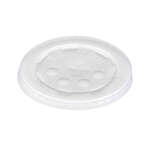 Dart LC16BL-1000 Clear Identification Plastic Lid with Straw Slot, 2000/CS