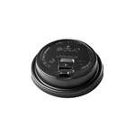 Dart Solo LK316B, Black Reclosable Dome Lids for 10 (Squat)/12/16 Oz Cups, 1000/Cs (Discontinued)