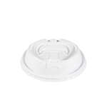 Dart OP316 White Optima Lids with Reclosable Tab for Hot Cups for 10(Squat)/12/16 Oz Cups, 1000/Cs