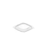 Dart PP816BDL PresentaBowls Pro Square Clear Vented Lid for 8-16 Oz Bowls, 504/CS