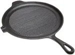 OLD MOUNTAIN 10148-OM, 11.25x1.2-Inch Cast Iron Round Grill with Assist Handle