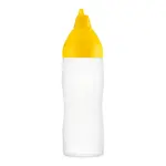 EMGA 962090, 12-Ounce Capacity Araven Squeeze Decoration Bottle, Yellow Lid, Plastic
