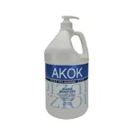 Akok AK128PB-X 1-Gallon Gel Hand Sanitizer w/Pump, 75% Ethanol Alcohol, EA