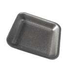 Dyne-a-pak 1BK, 5.2x1-Inch #1 Black Foam Meat Trays, 1000/PK