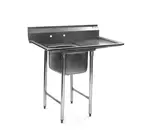 Eagle Group 412-16-1-18R, Stainless Steel Commercial Compartment Sink with 16-Inch Bowl and 18-Inch Drainboard, NSF