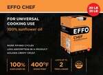Effo ECH20, 20 Lb Chef Universal Sunflower Oil with Food Additives