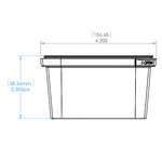 Elfe Plastik 6008EP 12 Oz Square Plastic Tamper Evident Container, 500/CS. Lids Sold Separately.