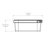 Elfe Plastik 6011EP 8 Oz Square Plastic Tamper Evident Container, 500/CS. Lids Sold Separately.