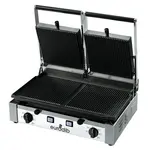 Eurodib PDR3000, Double Ribbed Panini Grill, 3000W, ETL