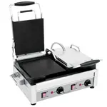 Eurodib SFE02375, Large Flat and Ribbed Sides Panini Grill, 240V, ETL