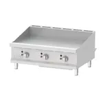 Eurodib T-G36T, 36-inch Stainless Steel Thermostatic Gas Griddle, 90 000 BTU