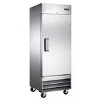 Eurodib U-19F, 1 Solid Door Bottom Mount Reach-In Freezer, 19 Cu. Ft.