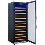 Eurodib USF128S, Single Zone Stainless Steel Black Wine Cabinet, 138 Bottles, 200W