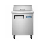 Evercool EMP27, 27-Inch Mega Top Refrigerated Sandwich Prep Table with Cutting Board and 12 Food Pans