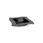 Fineline Settings 105-BK, 5 Oz Wavetrends Black Polystyrene Square Bowl, 120/CS (Discontinued)