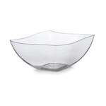 Fineline Settings 116-CL-X, 16 Oz. Clear Plastic Serving Bowls, 4-Piece Set