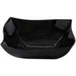 Fineline Settings 132-BK, 32 Oz Wavetrends Black Polystyrene Square Serving Bowl, 50/CS (Discontinued)