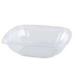 Fineline Settings 15048M-CL, 48 Oz Super Bowl Plus Medium Rectangular Clear PET Bowl, 300/CS