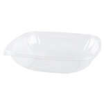 Fineline Settings 15064L-CL, 64 Oz Super Bowl Plus Large Rectangular Clear PET Bowl, 150/CS