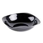 Fineline Settings 1512-BK-X, 12 Oz. Renaissance Black Plastic Bowls, 15-Piece Pack