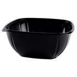 Fineline Settings 15160L-BK, 160 Oz Super Bowl Plus Extra Large Rectangular Black PET Bowl, 50/CS