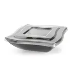 Fineline Settings 164-L, 64 Oz Wavetrends PET Flat Lid for 64 Oz Square Serving Bowl, 48/CS