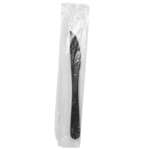 Fineline Settings 17CIK.BK, 7-inch ReForm Polypropylene Individually Wrapped Black Knife, 1000/CS
