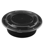Fineline Settings 17CPRB24, 24 Oz ReForm Polypropylene Takeout Bowl with Lid, 150/CS