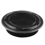 Fineline Settings 17CPRB48, 48 Oz ReForm Polypropylene Takeout Bowl with Lid, 150/CS