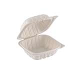 Fineline Settings 17SH6PP.WH, 6x6-inch ReForm Mineral Filled Square Polypropylene Hinged Container, 250/CS