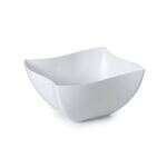 Fineline Settings 180-WH, 8 Oz Wavetrends Polystyrene White Serving Bowl, 80/CS